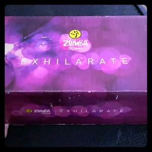 Zumba Exhilarate DVD’s and weights